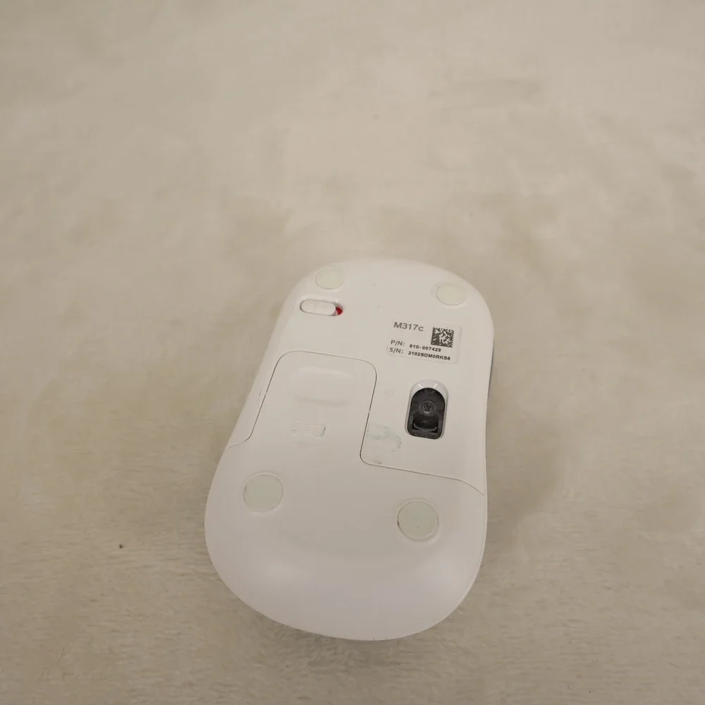 Logitech M317c Wireless Optical Mouse Blue Pink Marble Abstract Print 810-007429
